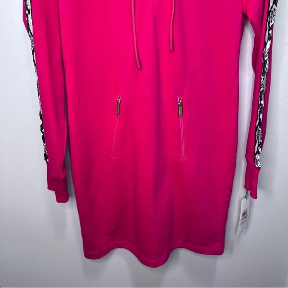 Calvin Klein Red Hooded Sweater Dress Size Small - Picture 5 of 9